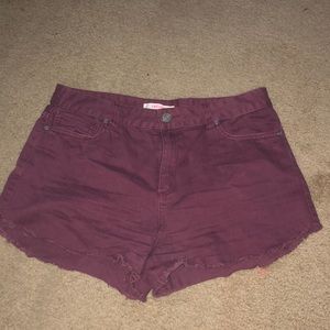 High waisted shorts